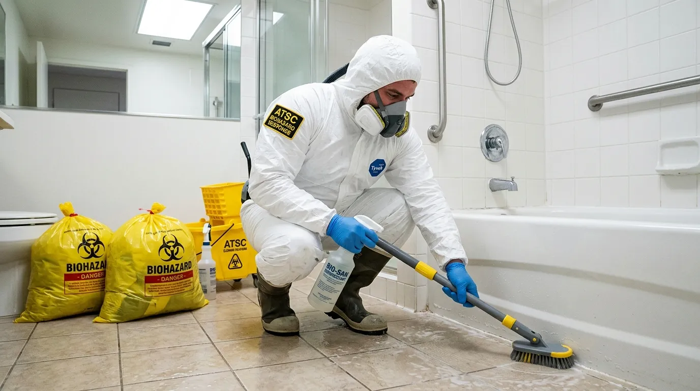 Decontamination equipment deployed for Blood Cleanup in Princeton